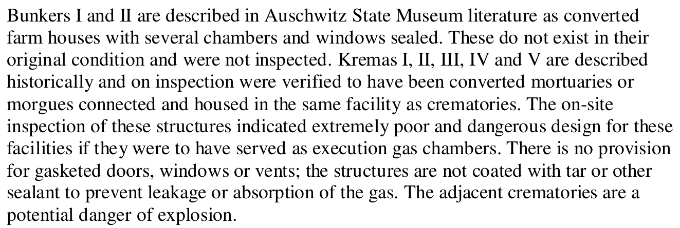 The report combines sealing objections with the same adjacent-crematory explosion claim.